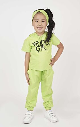 KIZ ÇOCUK KISA KOLLU SWEATSHIRT