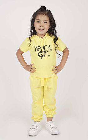 KIZ ÇOCUK KISA KOLLU SWEATSHIRT