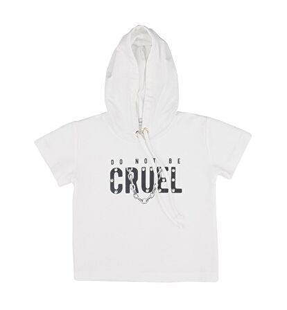 KIZ ÇOCUK KISA KOLLU SWEATSHIRT