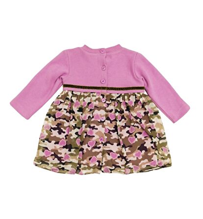 KIZ BEBEK DESENLİ ELBİSE  