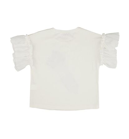 KIZ ÇOCUK KOLLARI FIRFIRLI BLUZ