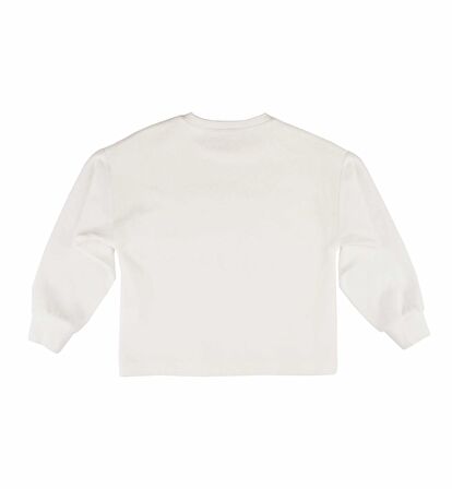 KIZ ÇOCUK DANTEL İŞLEMELİ SWEATSHIRT