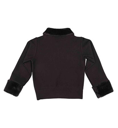 KIZ ÇOCUK PELUŞ DETAYLI SWEATSHIRT 