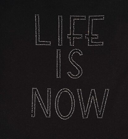 KIZ ÇOCUK TAŞ BASKILI SWEATSHIRT 