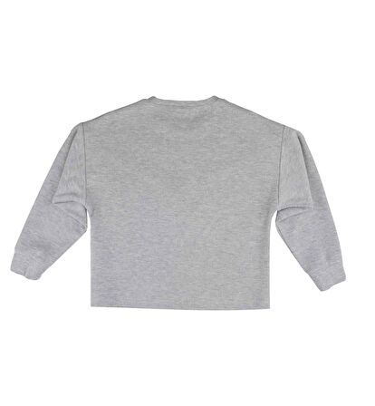 KIZ ÇOCUK PÜSKÜL DETAYLI SWEATSHIRT 