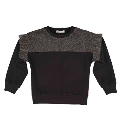 KIZ ÇOCUK BLOK TÜLLÜ SWEATSHIRT 