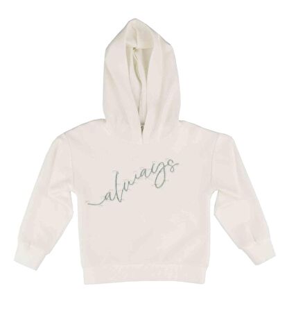 KIZ ÇOCUK İNCİ DETAYLI SWEATSHIRT