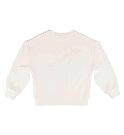 KIZ ÇOCUK PÜSKÜL DETAYLI SWEATSHIRT 