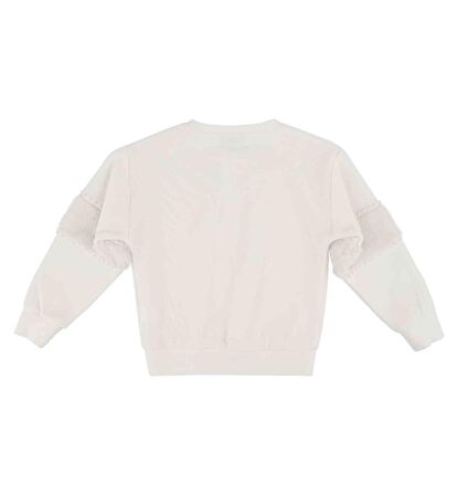 KIZ ÇOCUK PELUŞ DETAYLI SWEATSHIRT 