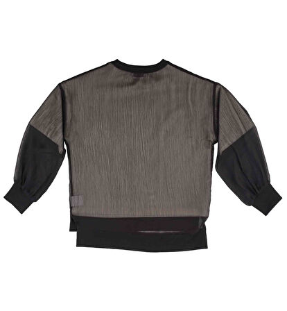 KIZ ÇOCUK TÜL DETAYLI SWEATSHIRT 