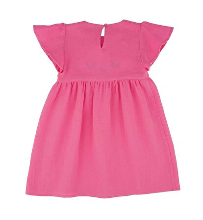 KIZ ÇOCUK İŞLEMELİ ELBİSE 