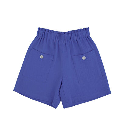 KIZ ÇOCUK DÜĞMELİ ŞORT 
