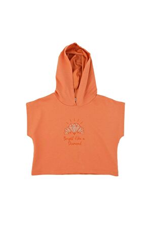 KIZ ÇOCUK KISA KOLLU SWEATSHIRT