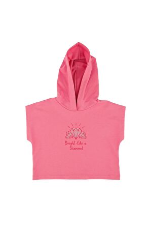 KIZ ÇOCUK KISA KOLLU SWEATSHIRT