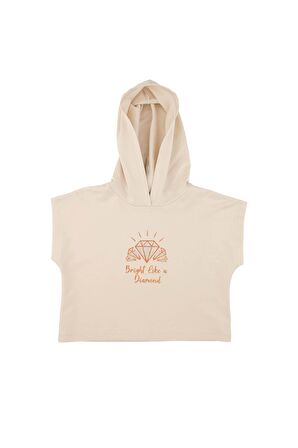 KIZ ÇOCUK KISA KOLLU SWEATSHIRT