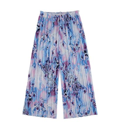 KIZ ÇOCUK PİLİLİ RENKLİ PANTOLON