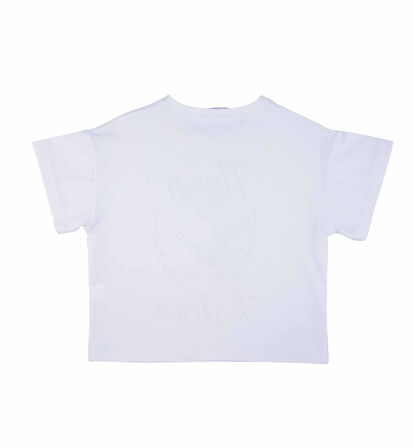 KIZ ÇOCUK TAŞ BASKILI BLUZ 