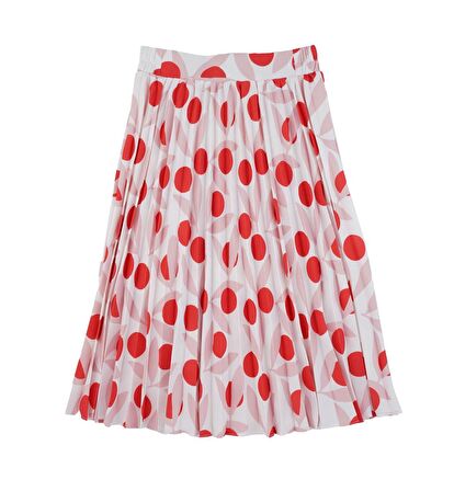 KIZ ÇOCUK DESENLİ PİLELİ ETEK 