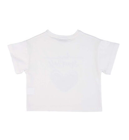 KIZ ÇOCUK TAŞ BASKI DETAYLI BLUZ