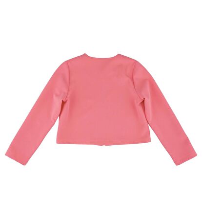 KIZ ÇOCUK FERMUARLI CROP CEKET 