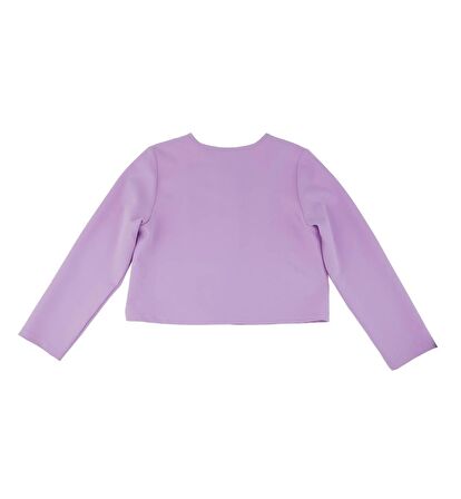 KIZ ÇOCUK FERMUARLI CROP CEKET 
