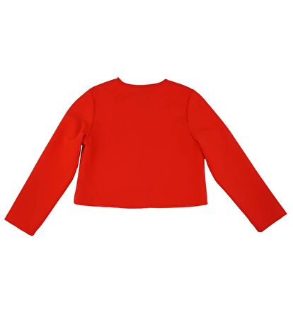 KIZ ÇOCUK FERMUARLI CROP CEKET 