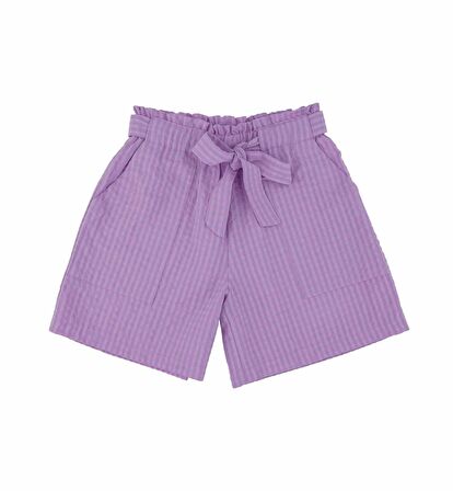 KIZ ÇOCUK KUŞAKLI ŞORT 