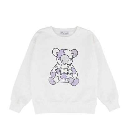 KIZ ÇOCUK BASKILI SWEATSHIRT BB23KK12211