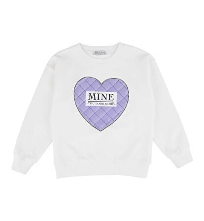KIZ ÇOCUK BASKILI SWEATSHIRT