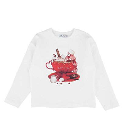 KIZ ÇOCUK BASKILI SWEATSHIRT