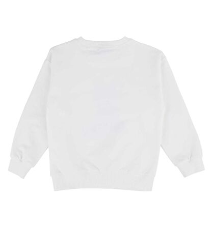 KIZ ÇOCUK TAŞ BASKILI SWEATSHIRT 