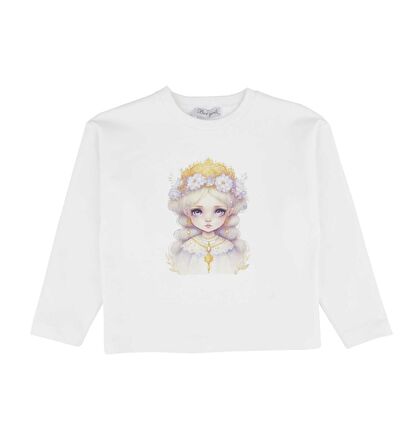 KIZ ÇOCUK KIZ BASKILI SWEATSHIRT 