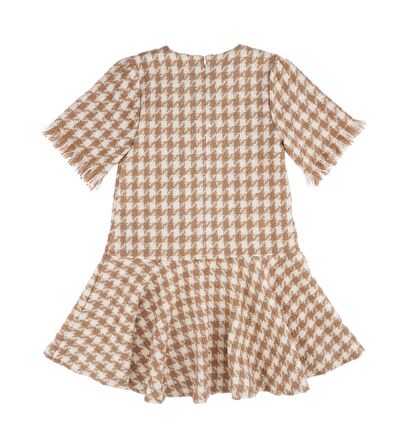 KIZ ÇOCUK KISA KOLLU TÜVİT ELBİSE 