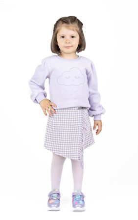 KIZ ÇOCUK İNCİLİ SWEATSHIRT 