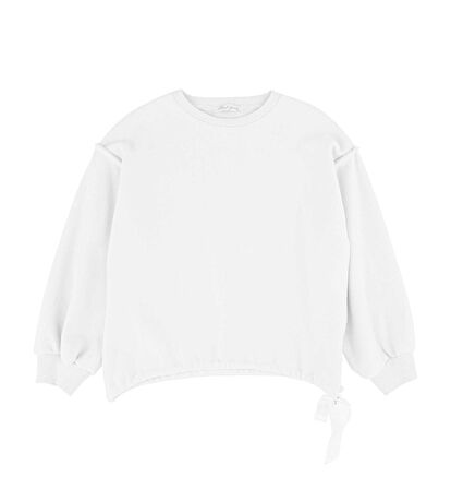 KIZ ÇOCUK BEL BÜZGÜLÜ SWEATSHIRT