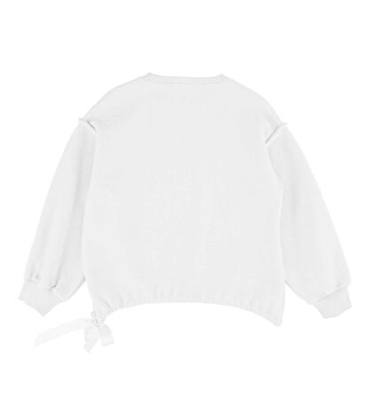 KIZ ÇOCUK BEL BÜZGÜLÜ SWEATSHIRT