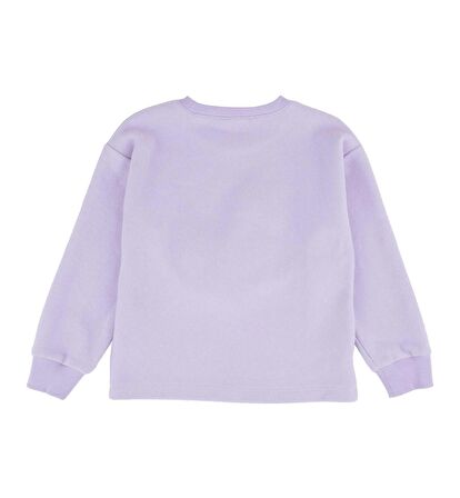 KIZ ÇOCUK KUĞU İŞLEMELİ SWEATSHIRT