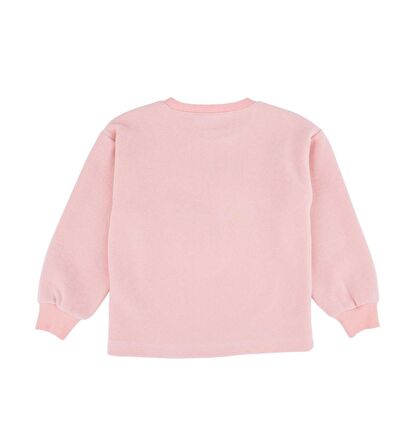 KIZ ÇOCUK KUĞU İŞLEMELİ SWEATSHIRT