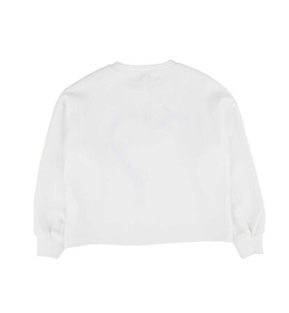 KIZ ÇOCUK NAKIŞLI SWEATSHIRT 