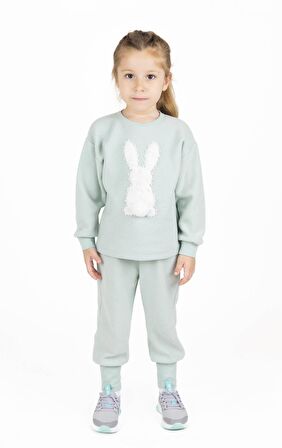 Kız Çocuk Baskılı Sweatshırt 