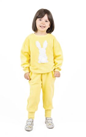 Kız Çocuk Baskılı Sweatshırt 