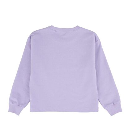 KIZ ÇOCUK AYICIK BASKILI SWEATSHIRT 