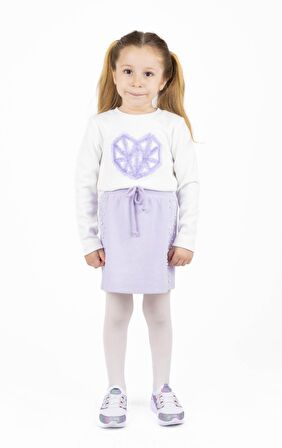 KIZ ÇOCUK İŞLEMELİ SWEATSHIRT 