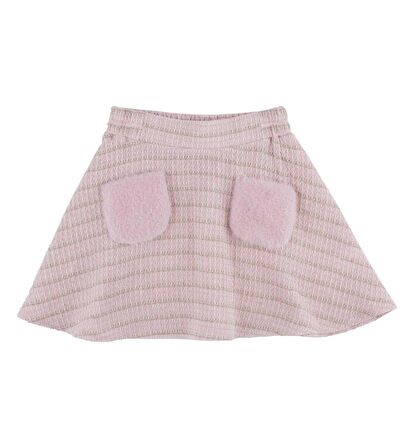 KIZ ÇOCUK YAMA CEPLİ ETEK 