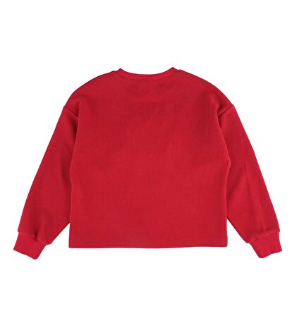 KIZ ÇOCUK PONPONLU SWEATSHIRT 