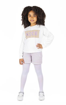 KIZ ÇOCUK BASKILI SWEATSHIRT 