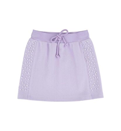 KIZ ÇOCUK BONCUK BASKILI ETEK 