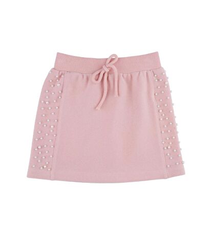 KIZ ÇOCUK BONCUK BASKILI ETEK 