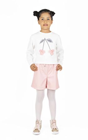 KIZ ÇOCUK DERİ ŞORT 