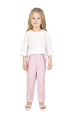 KIZ ÇOCUK KURDELELİ BLUZ